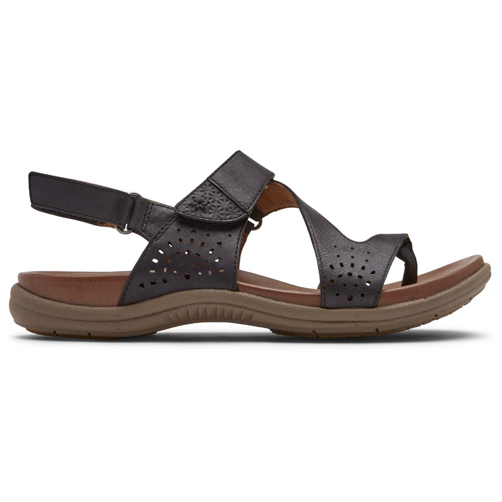 Sandale Rockport Dama Cobb Hill Rubey Flip flop Negrii - Romania 9531-RCAHE